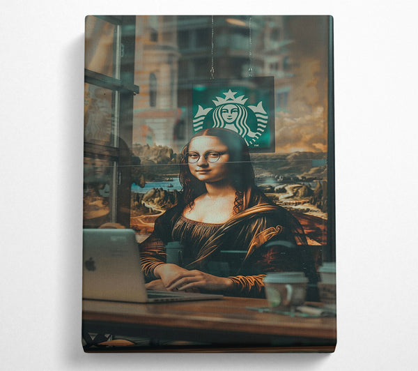  A Canvas Print of Mona Lisa Coffee Canvas Art
