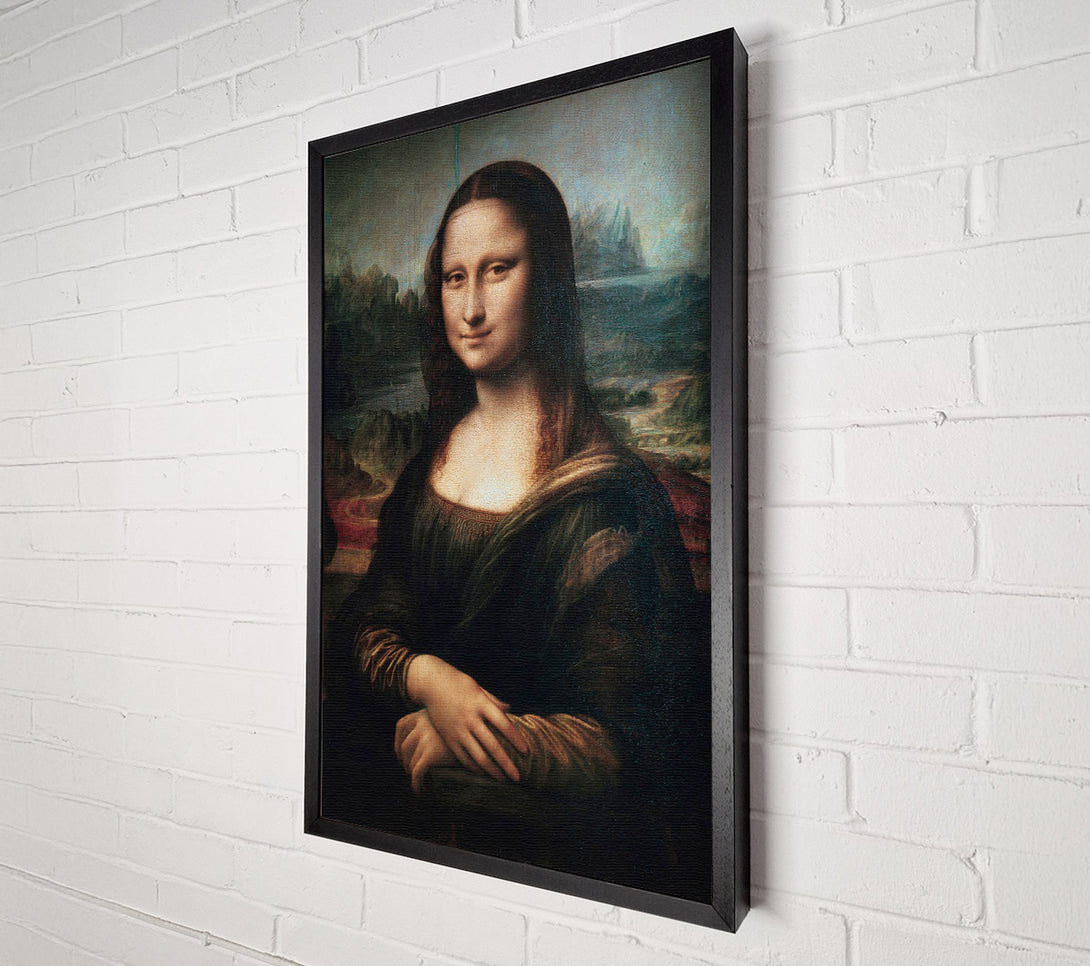  A Canvas Print of Mona Lisa Cracked Canvas Wall Art