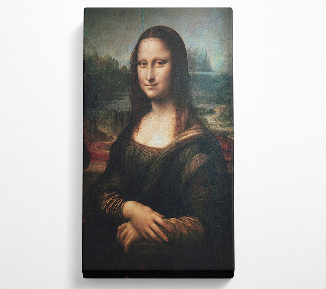  A Canvas Print of Mona Lisa Cracked Canvas Wall Art