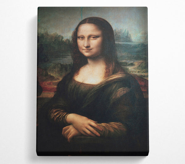  A Canvas Print of Mona Lisa Cracked Canvas Wall Art