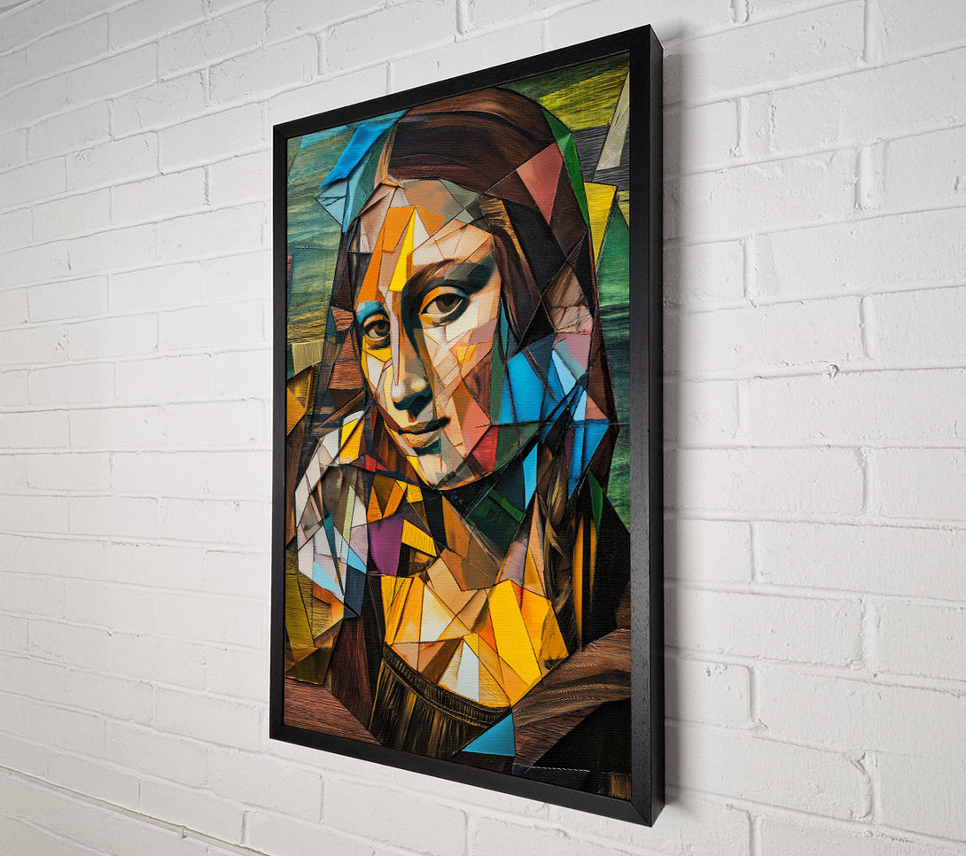  A Canvas Print of Mona Lisa Cubism Canvas Art
