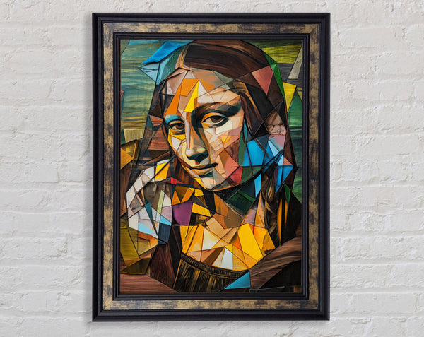 Mona Lisa Cubism Framed Print