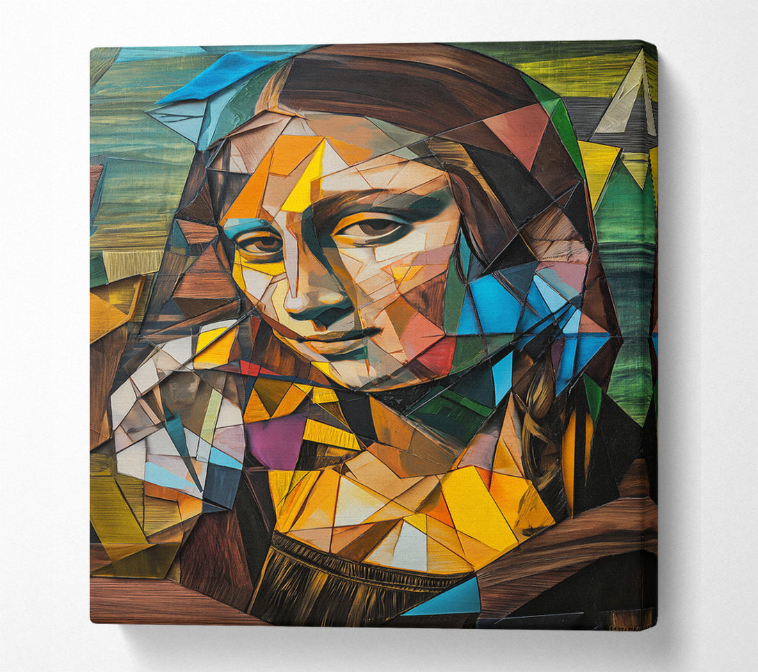  A Canvas Print of Mona Lisa Cubism Canvas Art