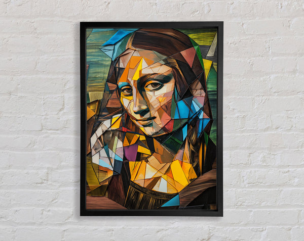 Mona Lisa Cubism Framed Print
