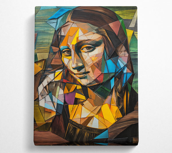  A Canvas Print of Mona Lisa Cubism Canvas Art