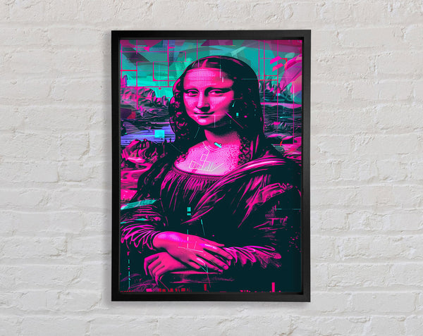 Mona Lisa Pink.Webp Framed Print