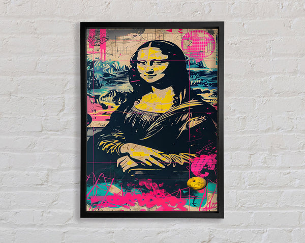Mona Lisa Smiling Framed Print