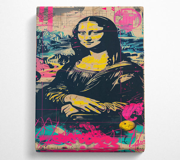  A Canvas Print of Mona Lisa Smiling Canvas Wall Art