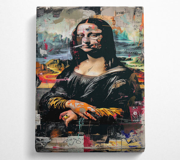  A Canvas Print of Mona Lisa Smoking Canvas Art