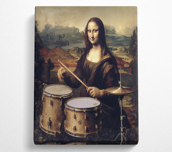  A Canvas Print of Mono Lisa Drums Canvas Art