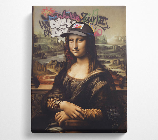  A Canvas Print of Mono Lisa Street Canvas Print