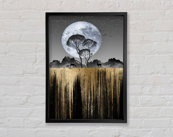Moonlit Nature Framed Print