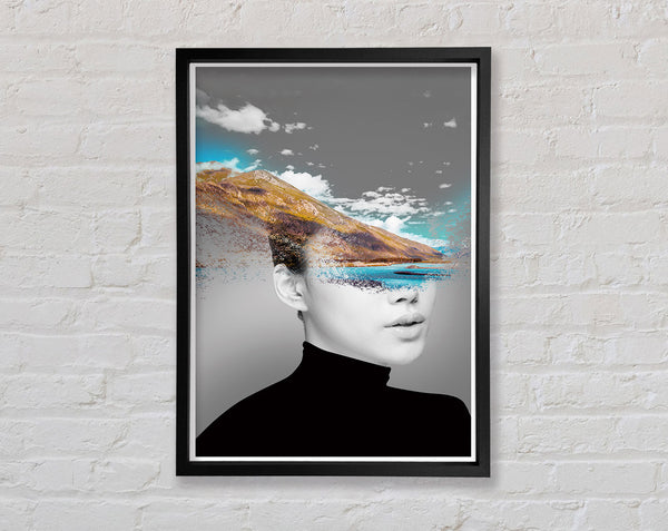 Mountain Brain Framed Print