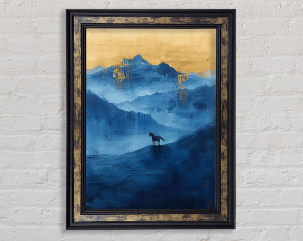 Mountain Texture Framed Print