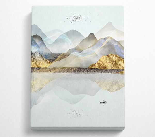  A Canvas Print of Mountains On The Horizon Canvas Art