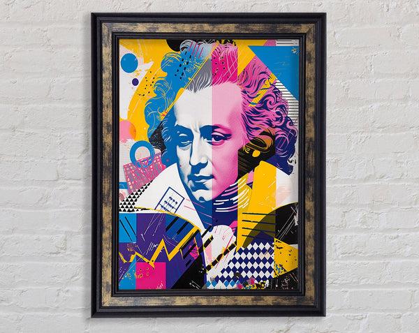 Mozart Pop Art Music Framed Print