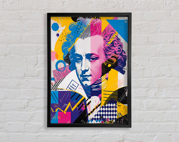 Mozart Pop Art Music Framed Print