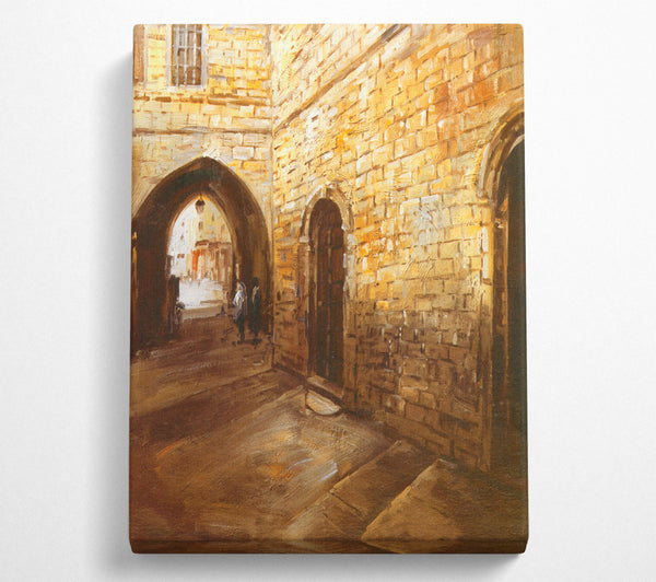  A Canvas Print of Narrow Street Canvas Art