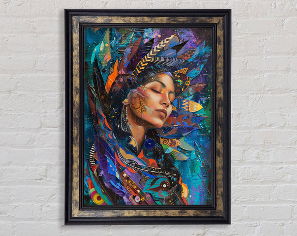 Native Flowers Framed Print