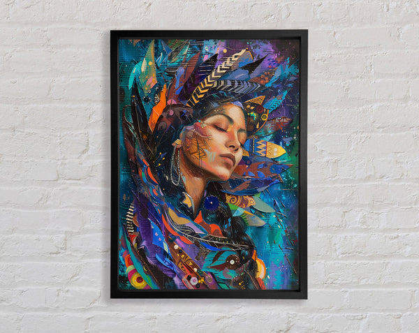 Native Flowers Framed Print