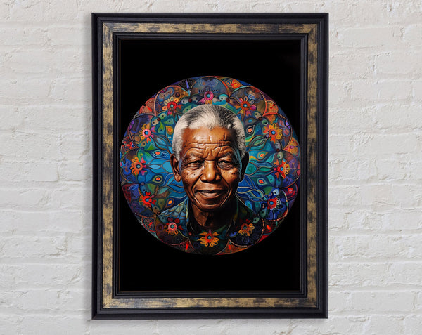 Nelson Mandala.Webp Framed Print