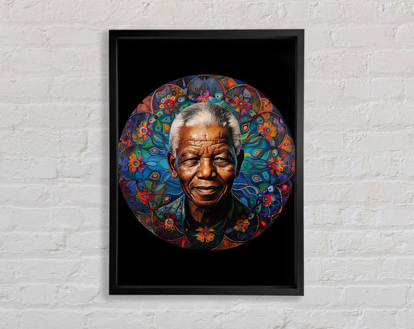 Nelson Mandala.Webp Framed Print