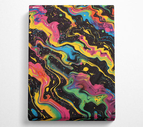  A Canvas Print of Neon Nineties Canvas Art