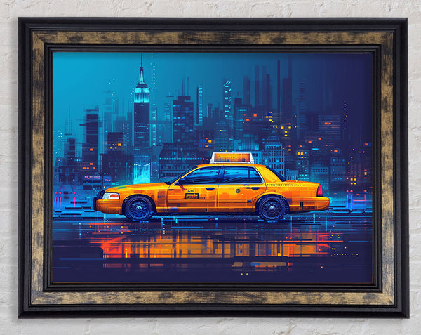 New York Taxi Framed Print