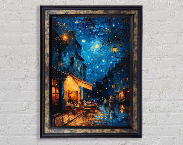 Night Cafe Framed Print