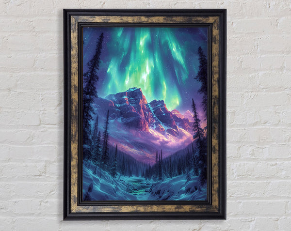 Northern Lights Serenity Framed Print