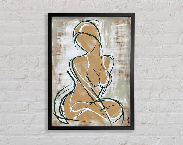 Nude Drawing Framed Print