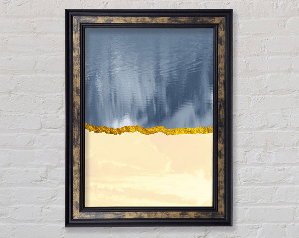 Ocean Gold Framed Print