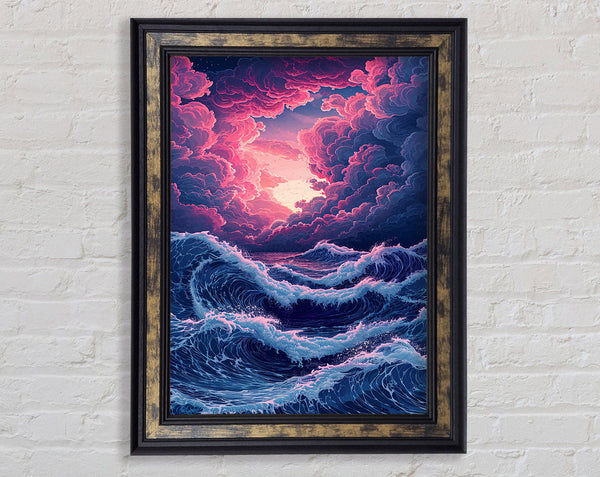 Ocean Waves Framed Print