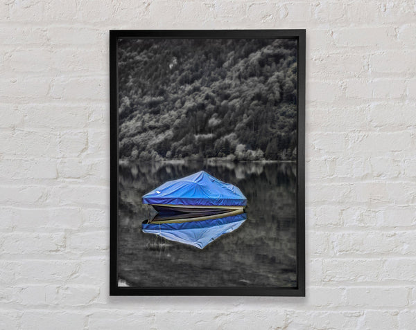 Offseason Boat Framed Print