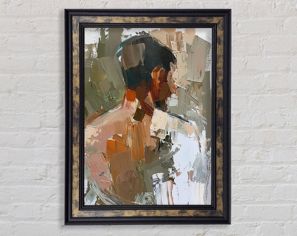 Oil Painting Man Framed Print