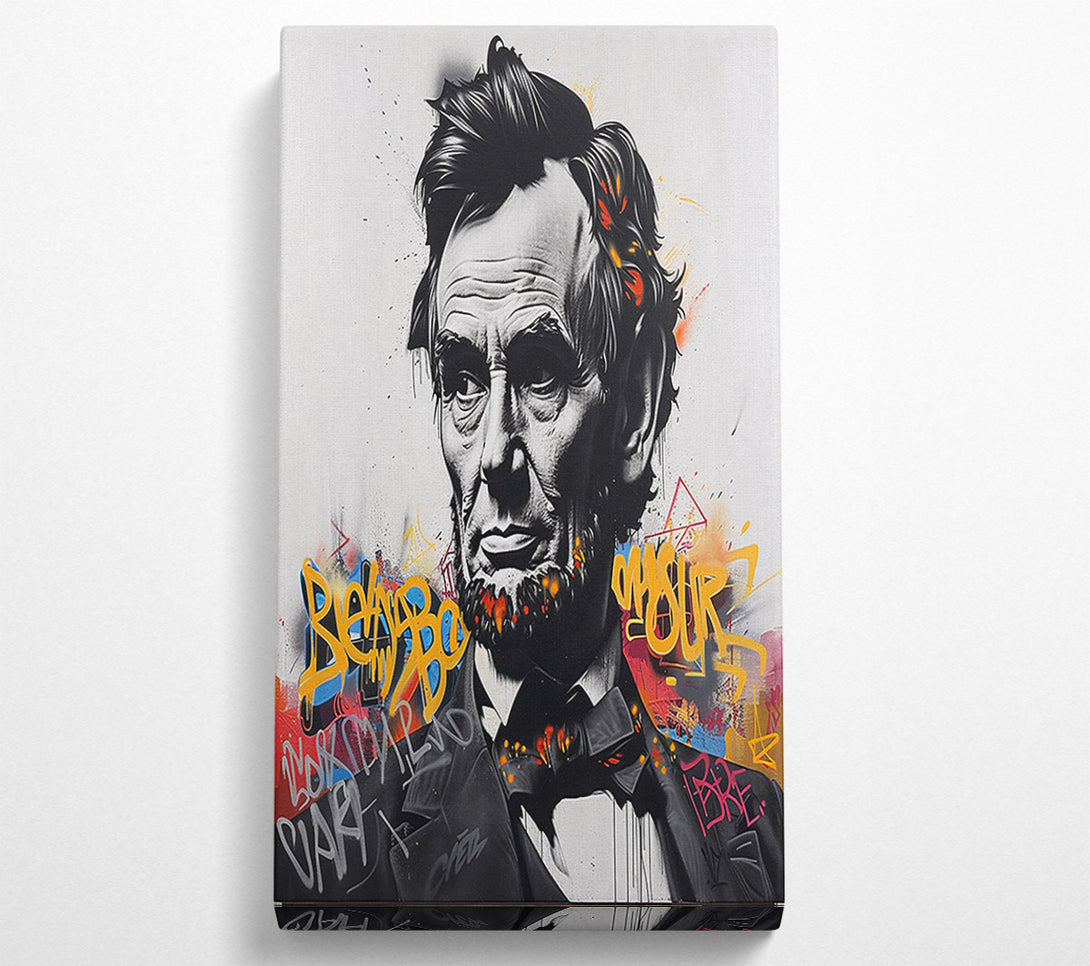  A Canvas Print of Old Abe Graffiti Canvas Print