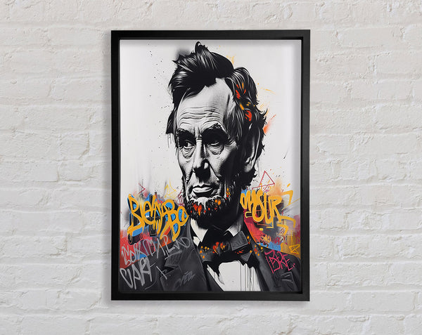 Old Abe Graffiti Framed Print