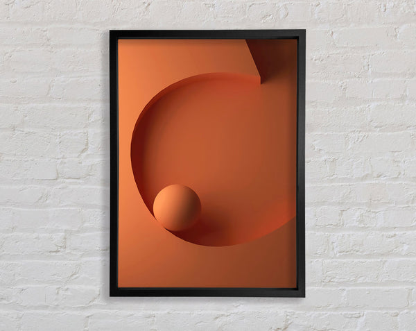 Orange Ball Framed Print