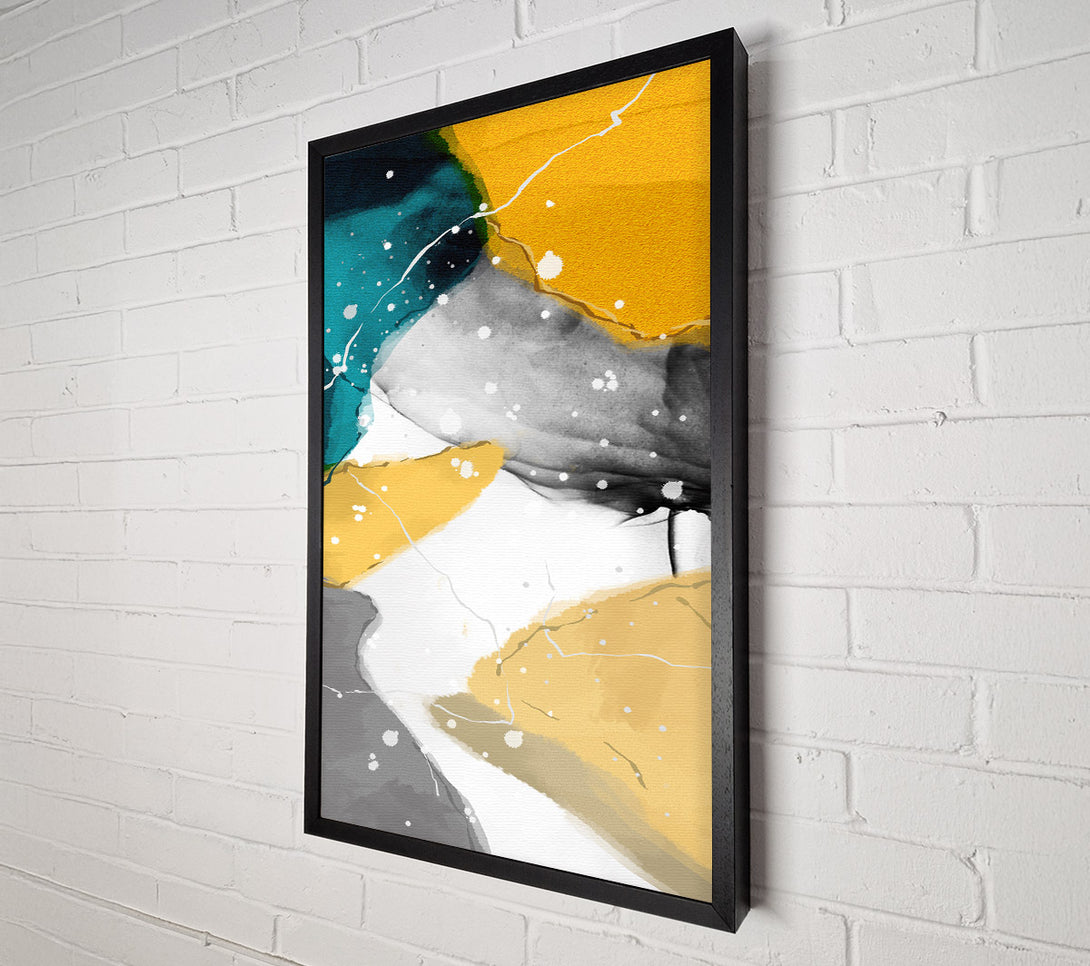  A Canvas Print of Paint Effect Colours Canvas Art