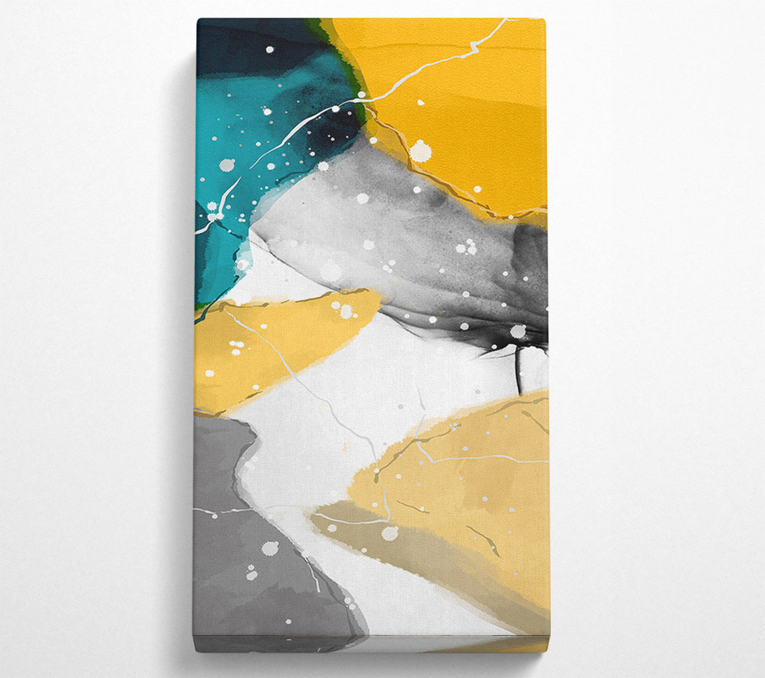  A Canvas Print of Paint Effect Colours Canvas Art