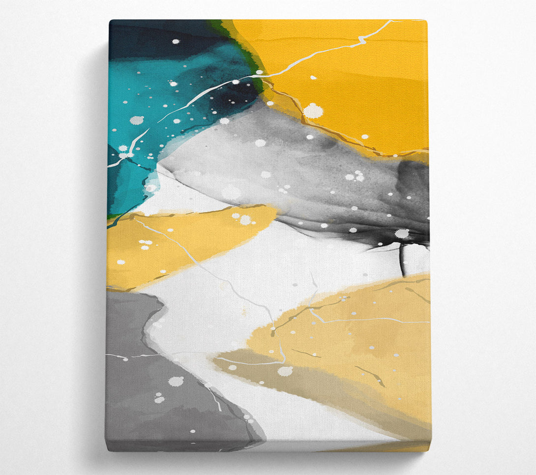  A Canvas Print of Paint Effect Colours Canvas Art