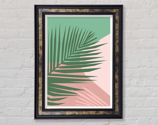 Palm Leaf Bohemian Framed Print