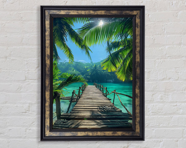 Paradise Beach Framed Print