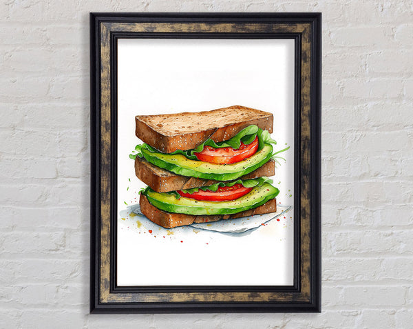 Perfect Sandwich Framed Print