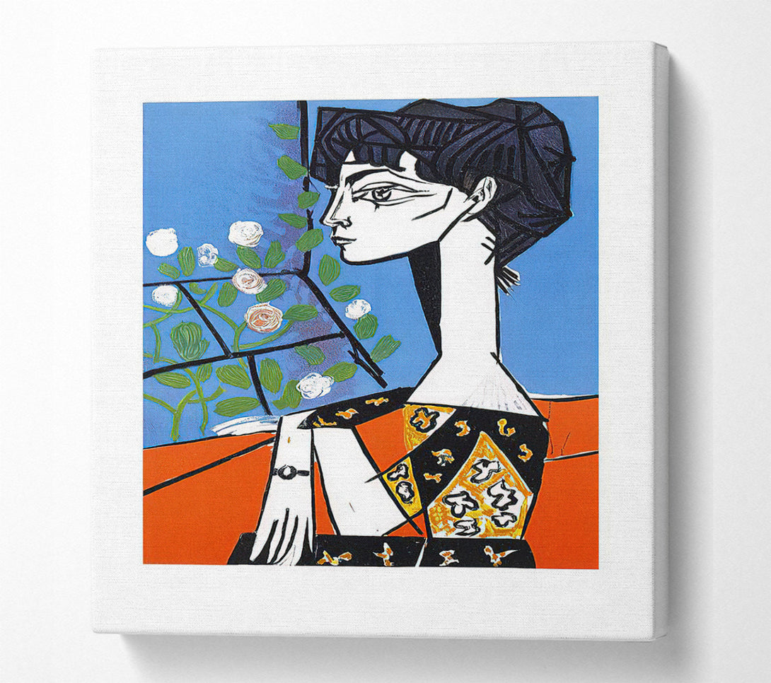  A Canvas Print of Picasso Woman With Watch Canvas Print