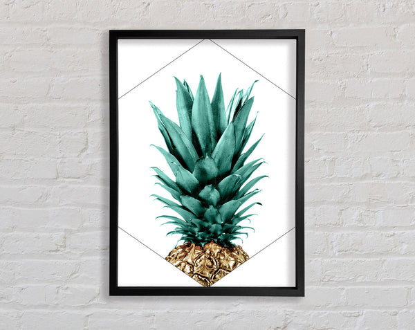 Pineapple Minimalist Framed Print