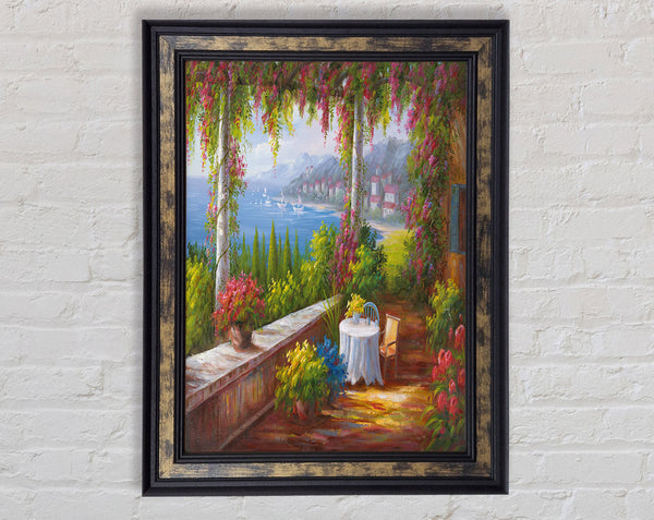 Pink Wisteria Love Framed Print