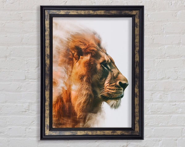 Proud Lion Framed Print
