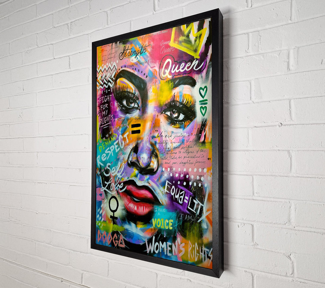  A Canvas Print of Queen Graffiti Canvas Art
