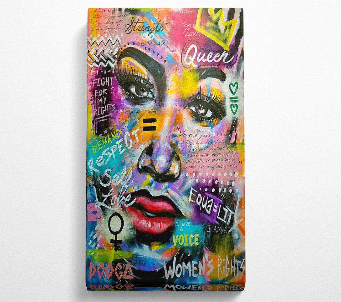  A Canvas Print of Queen Graffiti Canvas Art